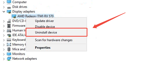 select-uninstall-device