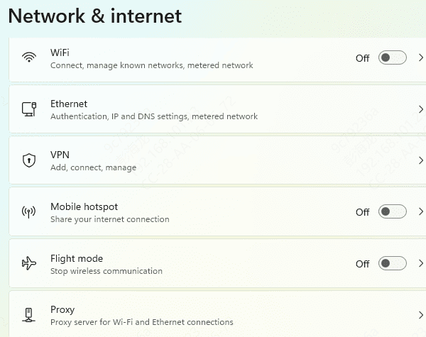 network-setting