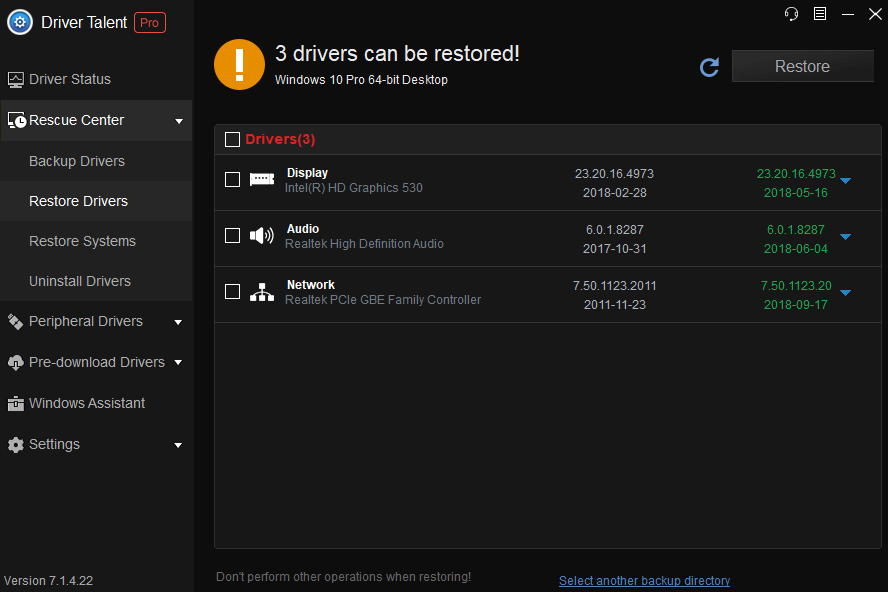driver restore should i remove it