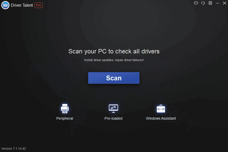 Driver Talent Pro 7.1.30.2 Scan